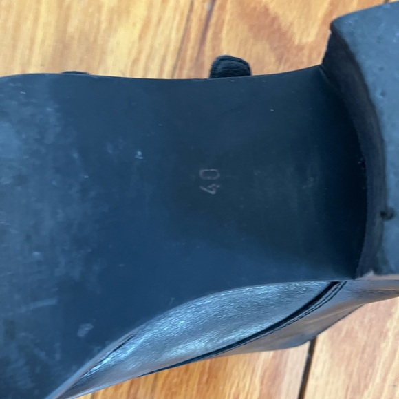 L'INTERVALLE Black Leather Double Buckle Oxfords - Picture 8 of 8